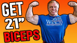 Maximize Bicep Size: Top 7 Exercises for 21-inch Arms