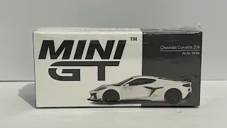 White with Stripes: Unboxing a Corvette Z06 by Mini GT