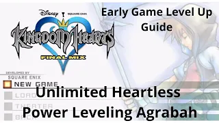 Agrabah Power Leveling - Kingdom Hearts 1.5 Final Mix - Level Up Fast Guide Cave of Wonders Grind