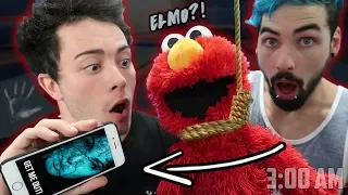 (SIRI INSIDE ELMO) DO NOT PLAY WITH ELMO AND SIRI AT 3 AM | ONE MAN HIDE AND SEEK WITH SIRI AND ELMO