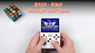 RetroMini R35S - R36S Plug&Play 20,000+ Games Emulation Station Micro SD Card Demo and Purchase Link