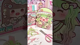 [🌸Paper DIY🌸] Hair Salon Paper Doll 👸 #asmr #papercraft #diy #paperdoll