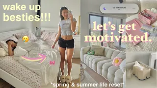reset your life w/ me *GET MOTIVATED*🐰 morning routine, spring reset & clean journal aesthetic vlog