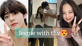 Jennie with thv what is cooking 💞.#thv #jennie #blink #bts