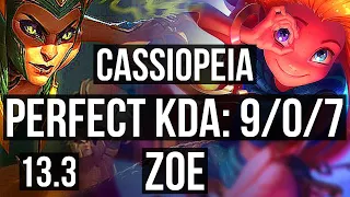 CASSIO vs ZOE (MID) | 9/0/7, Rank 4 Cassio, Legendary | TR Master | 13.3