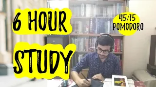 6 Hour Study With Me Bangladesh | 45/15 Pomodoro | Background Bird Sound #studywithmebangladesh