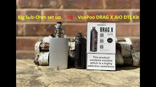 VooPoo Drag X 80w AIO DTL Kit.Is the era of big Sub-Ohm tanks are over| Reewape 510 Thread Adapter