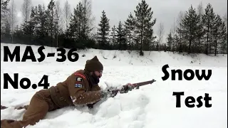 Lee-Enfield No.4 And French MAS-36 Snow Test In Finland!