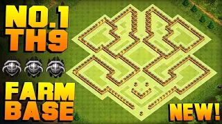 BEST TH9 FARMING BASE 2017 + PROOF!! WORKS IN MASTERS! | NEW CoC Town Hall 9 Base | Clash of Clans