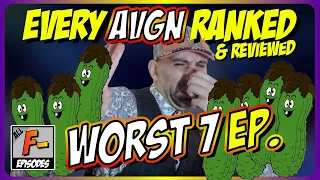 I Rank Every AVGN : Worst 7 Ever! [Every F- Grade Ep]