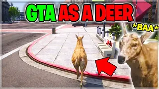 Trolling The ENTIRE CITY as a KILLER DEER NPC on GTA RP!