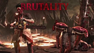 MORTAL KOMBAT X · Leatherface - ALL BRUTALITIES [HD] 60fps | MKX