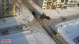 ДТП Бийск на перекрестке ул. Мичуринский - Шевченко 7.02.2019