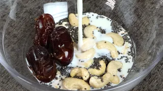 Add Milk into Nuts, Dates and Oats, you will be surprised with the result !!