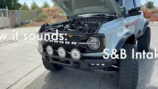 How it sounds: S&B Cold Air Intake for the 2021-23 Ford Bronco 2.7L