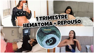 DIÁRIO DE GRAVIDEZ: PRIMEIRO TRIMESTRE COM HEMATOMA E REPOUSO *RELATO*