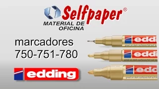 Edding 750, 751, 780, Rrotuladores permanentes, marcador indelebles en www.selfpaper.com