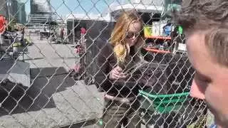 Caity Lotz Meet&Greet with fans on set of Legends of Tomorrow