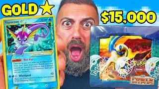 Opening a $15,000 Box to Find Gold Star Pokemon Cards!