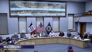 February 15th, 2024 - Muscatine City Council Regular Meeting