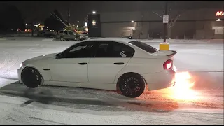 BMW 335I 2 Step Shooting Flames