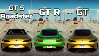 NFS Heat: Mercedes-AMG GT S Roadster vs Mercedes-AMG GT R vs Mercedes-AMG GT - Drag Race