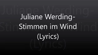 Juliane Werding-Stimmen im Wind (Lyrics)