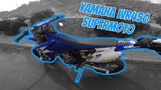 Exploring REAL LIFE GTA 5 on a WR450 SUPERMOTO!