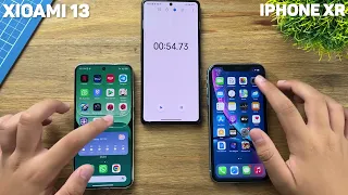 XIAOMI 13 VS IPHONE XR - FIRST SPEED TEST