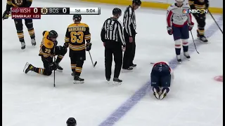 Alex Ovechkin Scary Collision with Charlie McAvoy 3/3/21