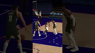 James Harden to Joel Embiid for a slam dunk on NBA 2K23 Arcade Edition