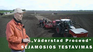 „Väderstad Proceed“ sėjamosios testavimas VDU Žemės ūkio akademijos mokomajame ūkyje