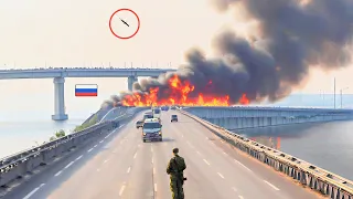 Tragic! 850,000 Russian Reinforcements Burned Alive on Crimean Bridge by US and Ukraine