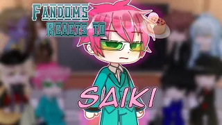 ~|Fandoms Reacts To Saiki|~|Fandoms Reacts To Each-Other Afton TDLOSK|~|GCRV|~