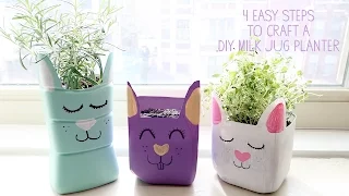 How to Make a Milk Jug Planter Craft for Kids