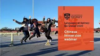 Chinese immersion webinar | Languages at Sydney: Go Global 2020