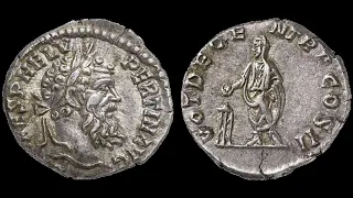 ✅ Денарий, 193 год, Монета Пертинакса, 🌏 Denarius, 193 AD, Coin of Pertinax. 🏺