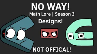 NO WAY MATH LORE SEASON 3? (Concept Characters)