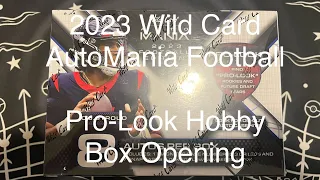 2023 Wild Card AutoMania Pro Look Football Edition Hobby Box Opening - 8 Autos!