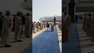 PM Modi warmly received by Abu Dhabi's Crown Prince Sheikh Khaled bin Mohamed bin Zayed Al Nahyan