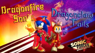 Sonic Forces: Speed Battle (v.4.24.1) - Dragonfire Sonic & Dragonclaw Tails - Gameplay Showcase