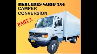 Mercedes Vario 814 DA 4X4 Camper Conversion, Part 1