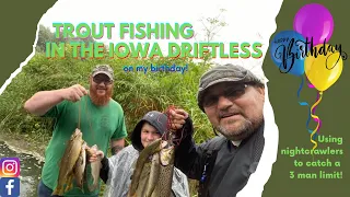 Trout fishing for my birthday in the Iowa Driftless region! (Coldwater Trout Stream)