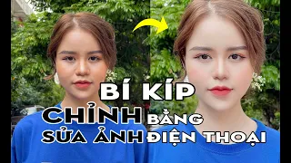 CHỈNH SỬA ẢNH BẰNG ĐIỆN THOẠI đep như Hot face Nguyễn Hằng Hương full | Chú Hùng Vlog