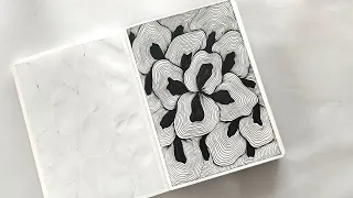 1/100 days zentangle project || Daily challenge #1