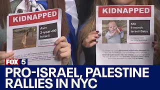 Dueling pro-Israel, Palestine rallies in NYC