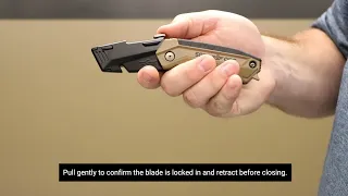 Spec Ops Tools Retractable-Blade Folding Utility Knife — Loading Blades Instructional Video