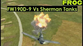 FW190D-9 vs Sherman tanks: IL-2 Sturmovik: Bodenplatte, Tank Crew Prokhorovka Map