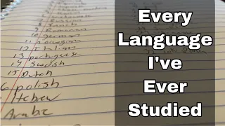 Massive List Of Every Language I've Ever Studied