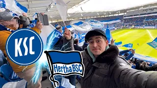 Hertha und der KSC🔵⚪️ | BESTE FAN-FREUNDSCHAFT in DEUTSCHLAND!🇩🇪| KARLSRUHER SC vs HERTHA BSC | Vlog